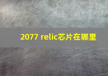 2077 relic芯片在哪里